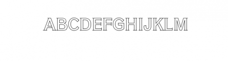 Cleantha-LightOutline.ttf Font UPPERCASE