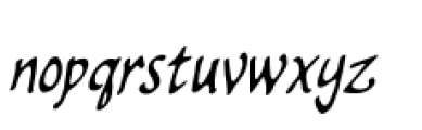 Clairvoyant BB  Italic Font LOWERCASE