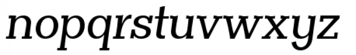 Clasica Medium Italic Font LOWERCASE