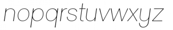 Clasica Sans Thin Italic Font LOWERCASE