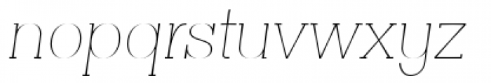 Clasica Thin Italic Font LOWERCASE