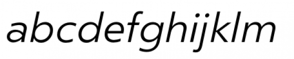 Clear Sans Light Italic Font LOWERCASE