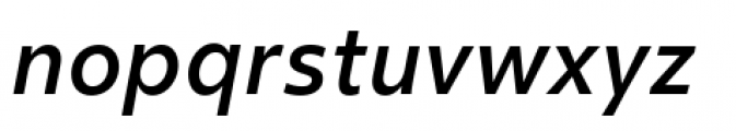 Clear Sans Screen Medium Italic Font LOWERCASE