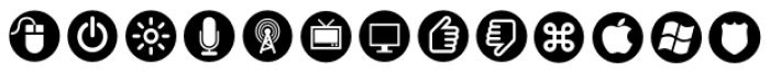 ClickBits IconBullets Font LOWERCASE