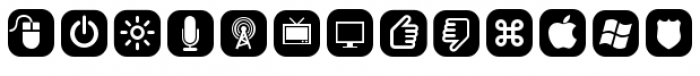 ClickBits IconPods Font LOWERCASE