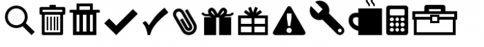 ClickBits Icons1 Font LOWERCASE