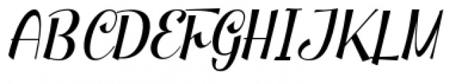 Clipper Script Fat Slanted Font UPPERCASE