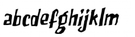Clownteeth BB Italic Font LOWERCASE