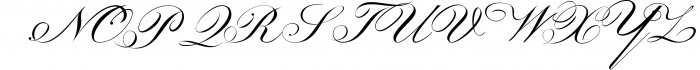 Classical Pen Script Font UPPERCASE