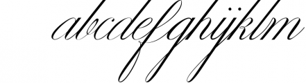 Classical Pen Script Font LOWERCASE