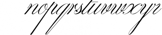 Classical Pen Script Font LOWERCASE