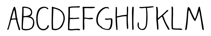 ClaireHand-Light Font LOWERCASE