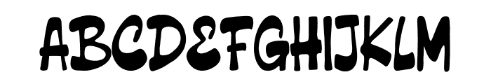 Claping Ballon Free Version Font UPPERCASE