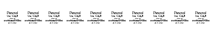 Clarraph Script Personal Use Regular Font OTHER CHARS