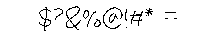 Classic Milky Font OTHER CHARS