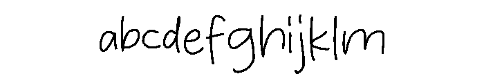 Classic Milky Font LOWERCASE
