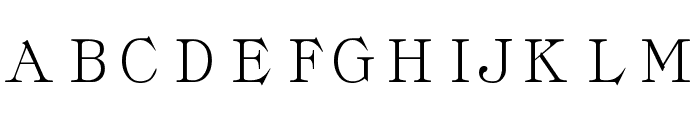 Classica-Roman Regular Font UPPERCASE