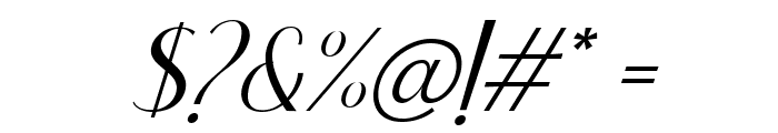 Classy Brune Italic Free Regular Font OTHER CHARS