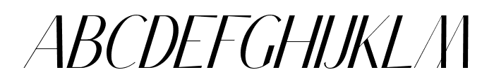 Classy Brune Italic Free Regular Font LOWERCASE