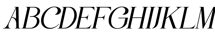 Classy Exclusive DEMO Italic Font UPPERCASE
