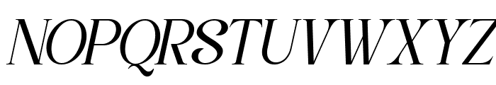 Classy Exclusive DEMO Italic Font UPPERCASE