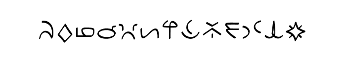 Clavat Script Font LOWERCASE
