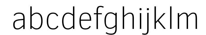 Clear Sans Thin Font LOWERCASE