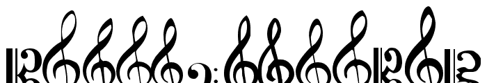Clefs Font UPPERCASE