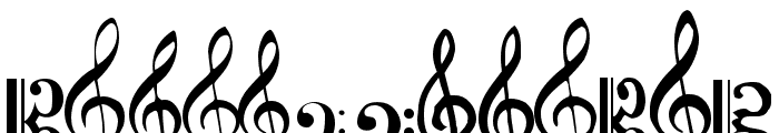 Clefs Font LOWERCASE