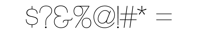 ClementePDaa-Hairline Font OTHER CHARS