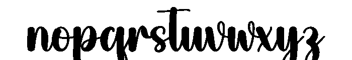 Climbing Font LOWERCASE