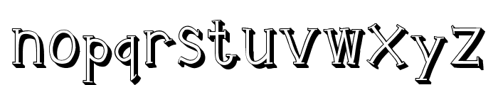 Clink Outlined Font LOWERCASE