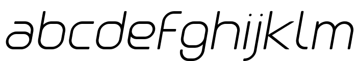 Clipangle ExtraLight Italic Font LOWERCASE