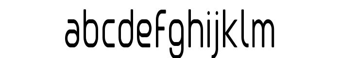 Clipangle Light Condensed Font LOWERCASE