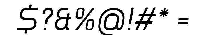 Clipangle Light Italic Font OTHER CHARS