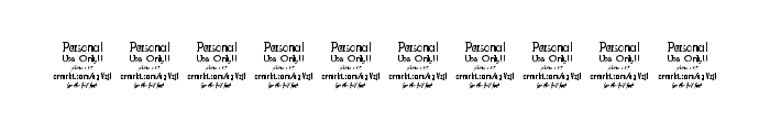 Clobot Personal Use Regular Font OTHER CHARS