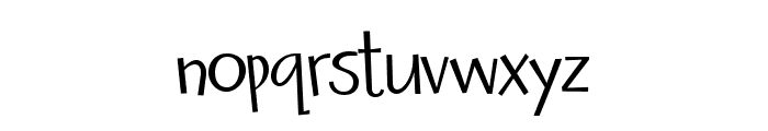 Closely Related Regular Font LOWERCASE