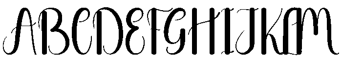 Cloudia Font UPPERCASE