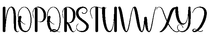 Cloudia Font UPPERCASE