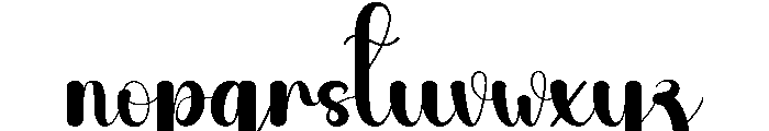 Cloudia Font LOWERCASE