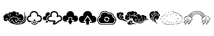 Clouds Mix Font OTHER CHARS