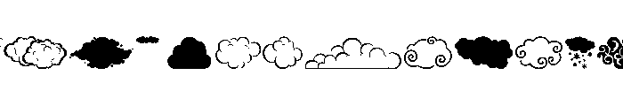 Clouds Mix Font LOWERCASE