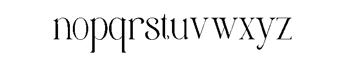 Clustery Royals DEMO ExtraLight Font LOWERCASE