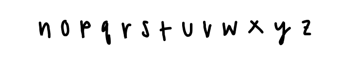 claire's handwriting Font LOWERCASE