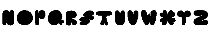 clover typeface Font UPPERCASE