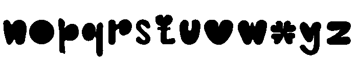clover typeface Font LOWERCASE