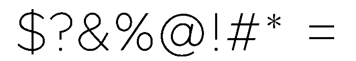 Clarity City 100 Font OTHER CHARS