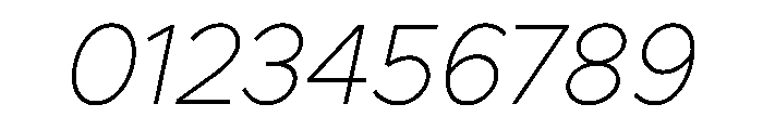 Clarity City 100italic Font OTHER CHARS