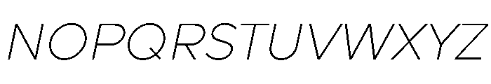 Clarity City 100italic Font UPPERCASE