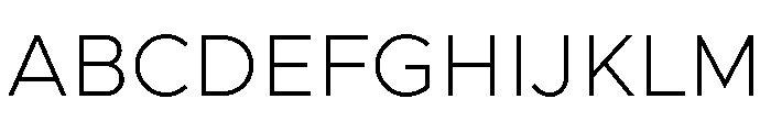 Clarity City 200 Font UPPERCASE